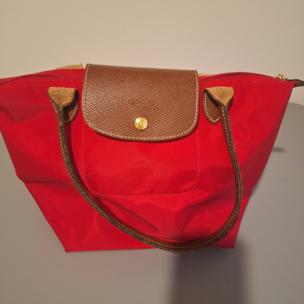 Red and Brown Women's Tote Bag
